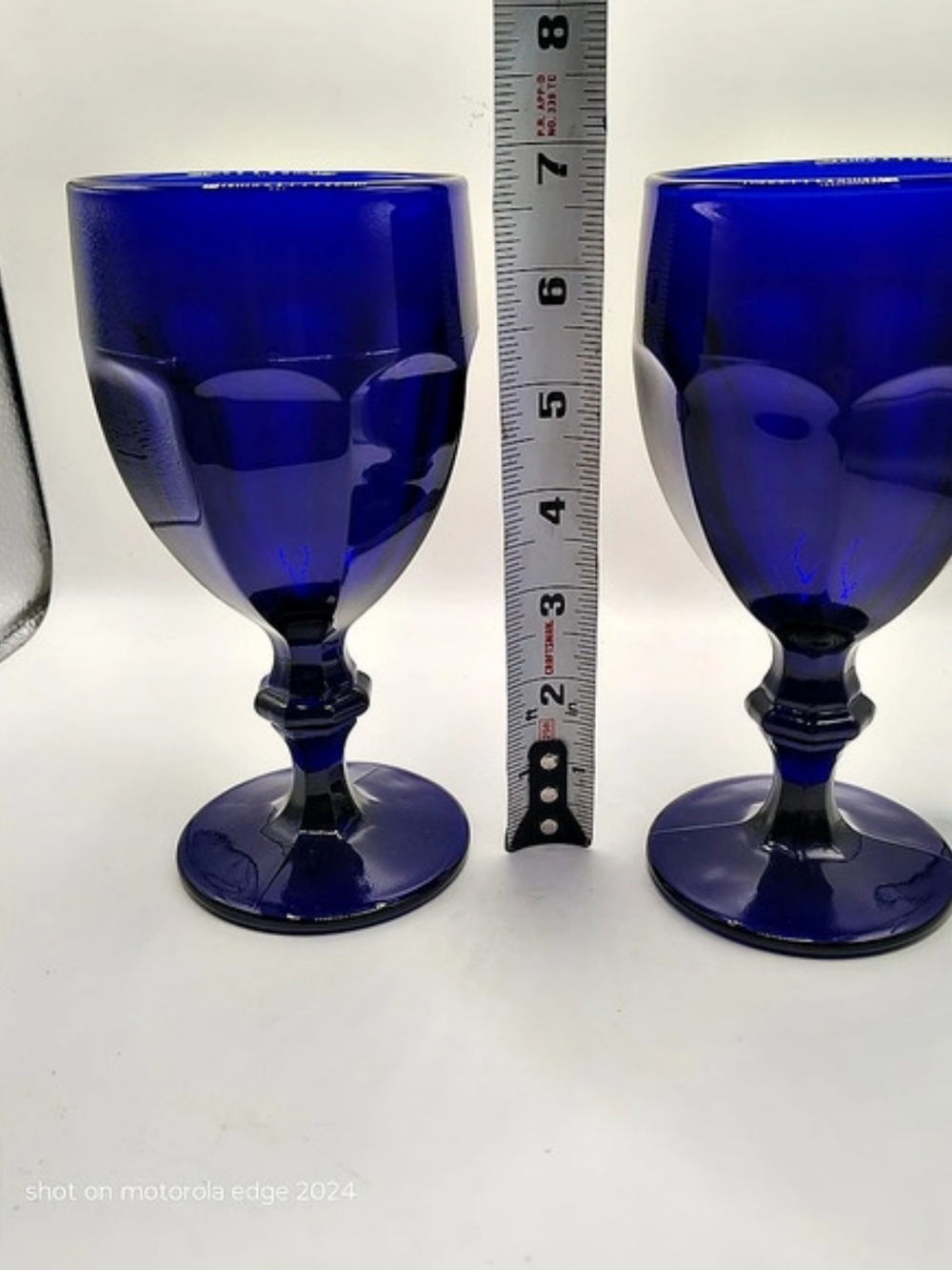 ✨ Vintage Libbey Cobalt Blue Gibraltar Water Goblets - Set of 2 ✨